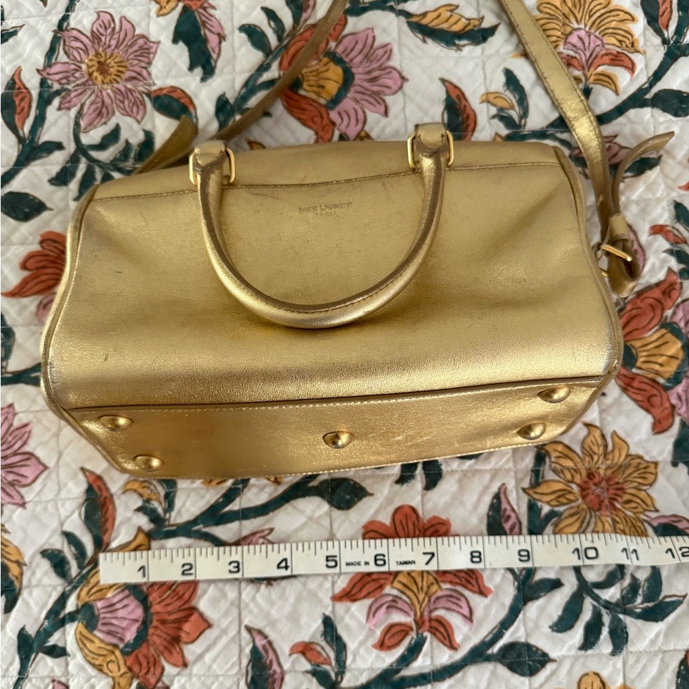 YSL Saint Laurent Gold Crossbody Bag - Picture 10 of 12